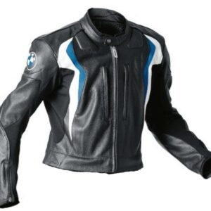 Chaqueta de moto Start Hombre con franjas blancas y azul