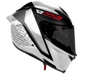 Casco de moto M Pro Race Curbs Blanco