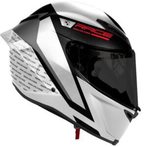 Casco de moto M Pro Race Curbs Blanco